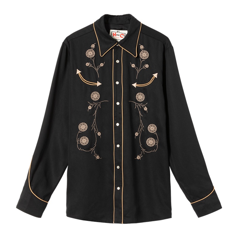 h-bar-c-x-gibson-j-200-tencel-men-s-shirt-black H Bar C x Gibson J-200 Tencel Men's Shirt Black