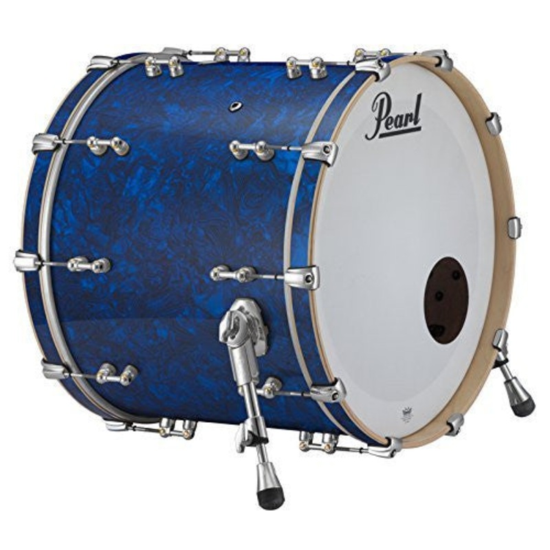 pearl-music-city-custom-pure-26-x18-bass-drum-w-o-bb3-mount-blue-abalone-rfp2618bx-c418 Pearl Music City Custom Pure 26"x18" Bass Drum w/o BB3 Mount, Blue Abalone (RFP2618BX/C418)