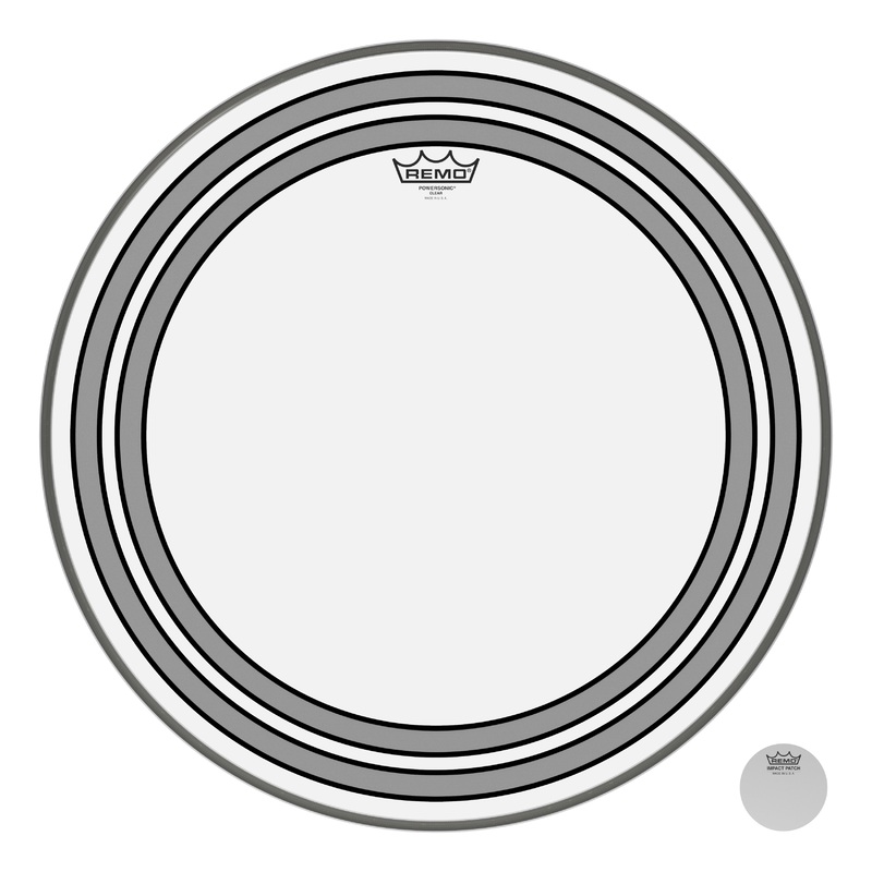 remo-powersonic-clear-22-bass-drumhead Remo Powersonic Clear 22" Bass Drumhead