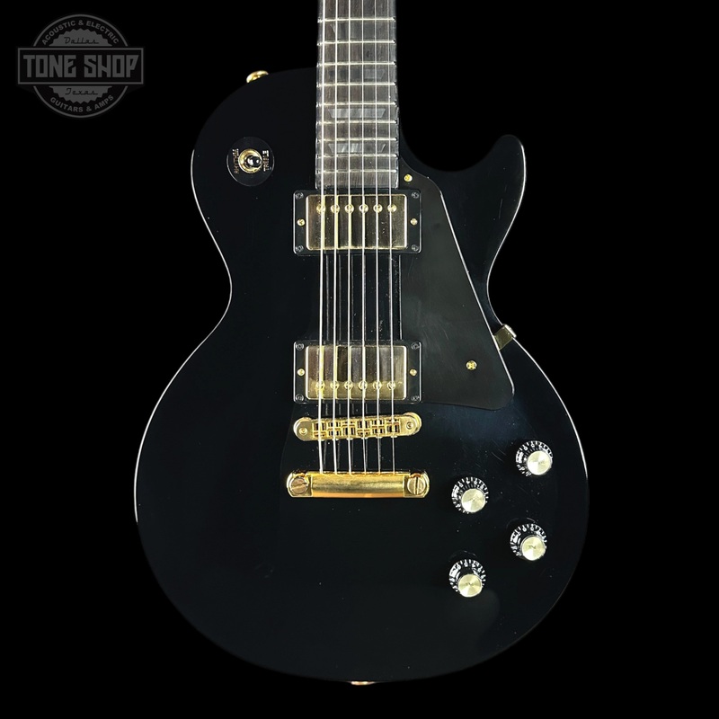 used-gibson-les-paul-studio-ebony-gold-hardware-w-bag-tsu24474 Used Gibson Les Paul Studio Ebony Gold Hardware w/bag TSU24474