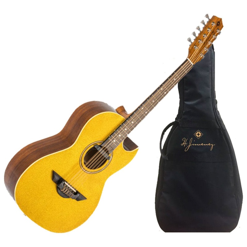 h-jimenez-10-string-acoustic-electric-bajo-quinto-gold-sparkle-lbq1egt H. Jimenez 10-String Acoustic-Electric Bajo Quinto - Gold Sparkle (LBQ1EGT)