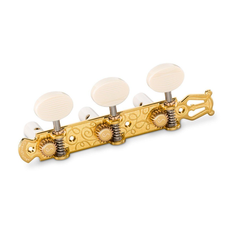 schaller-grandtune-lyra-tuning-machines-gold-white-white-10620563-61-11 Schaller GrandTune Lyra Tuning Machines - Gold /White /White - 10620563.61.11