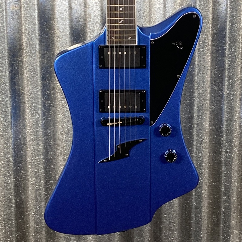 westcreek-guitars-mirage-t-bird-style-dual-humbucker-guitar-blue-0153-used Westcreek Guitars Mirage T Bird Style Dual Humbucker Guitar Blue #0153 Used