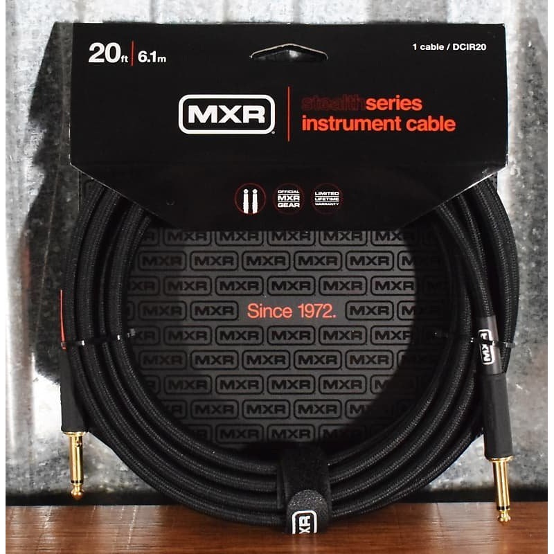 dunlop-mxr-dcir20-20-instrument-cable-with-silent-switch Dunlop MXR DCIR20 20' Instrument Cable with Silent Switch