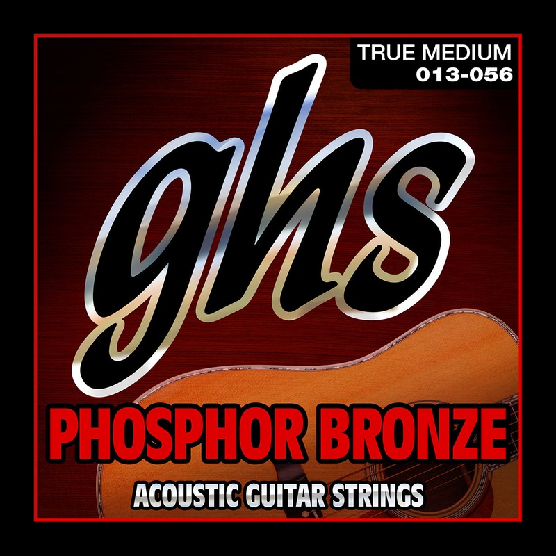ghs-phosphor-bronze-acoustic-guitar-string-set-13-56-true-medium-tm335 GHS Phosphor Bronze Acoustic Guitar String Set - 13-56 True Medium TM335