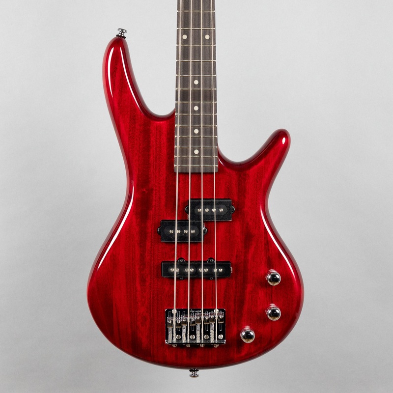ibanez-gsrm20-mikro-4-string-bass-guitar-transparent-red Ibanez GSRM20 miKro 4-String Bass Guitar, Transparent Red