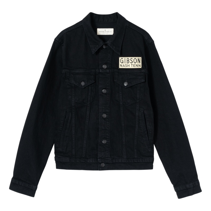 imogene-willie-x-gibson-denim-trucker-jacket-black imogene + willie x Gibson Denim Trucker Jacket Black