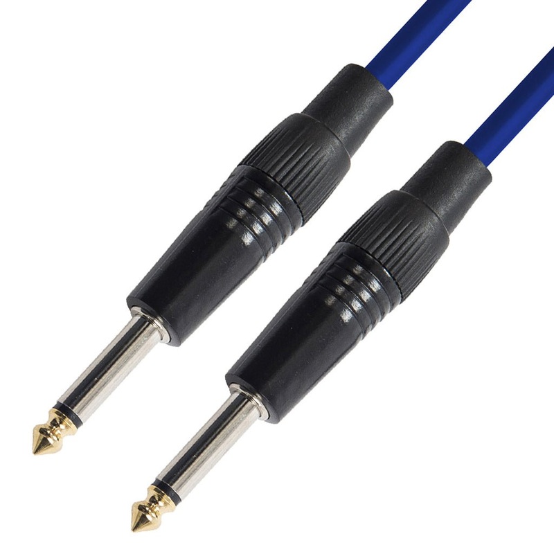 kinsman-standard-instrument-cable-20ft-6m-durable-blue-guitar-lead-for-professional-audio Kinsman Standard Instrument Cable 20ft/6m Durable Blue Guitar Lead for Professional Audio