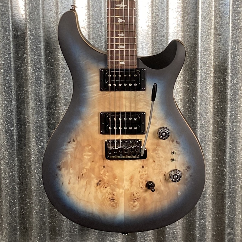 prs-paul-reed-smith-se-exotic-custom-24-08-poplar-burl-lake-blue-midnight-burst-guitar-bag-4221 PRS Paul Reed Smith SE Exotic Custom 24-08 Poplar Burl Lake Blue Midnight Burst Guitar & Bag #4221