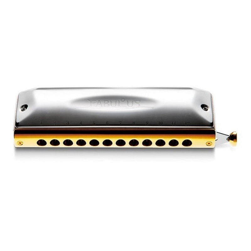 suzuki-fabulous-12-hole-chromatic-harmonica-in-c-straight-alignment-slide-f-48s Suzuki Fabulous 12-hole chromatic harmonica in C - Straight-alignment slide (F-48S)