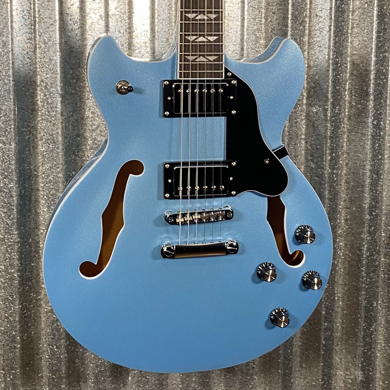 westcreek-guitars-333-semi-hollow-body-double-cutaway-blue-0067-used Westcreek Guitars 333 Semi Hollow Body Double Cutaway Blue #0067 Used