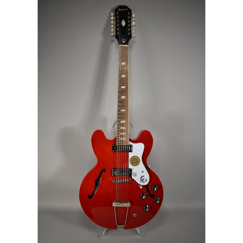 2019-epiphone-exclusive-riviera-electric-12-string-guitar-cherry-finish 2019 Epiphone Exclusive Riviera Electric 12-String Guitar | Cherry Finish