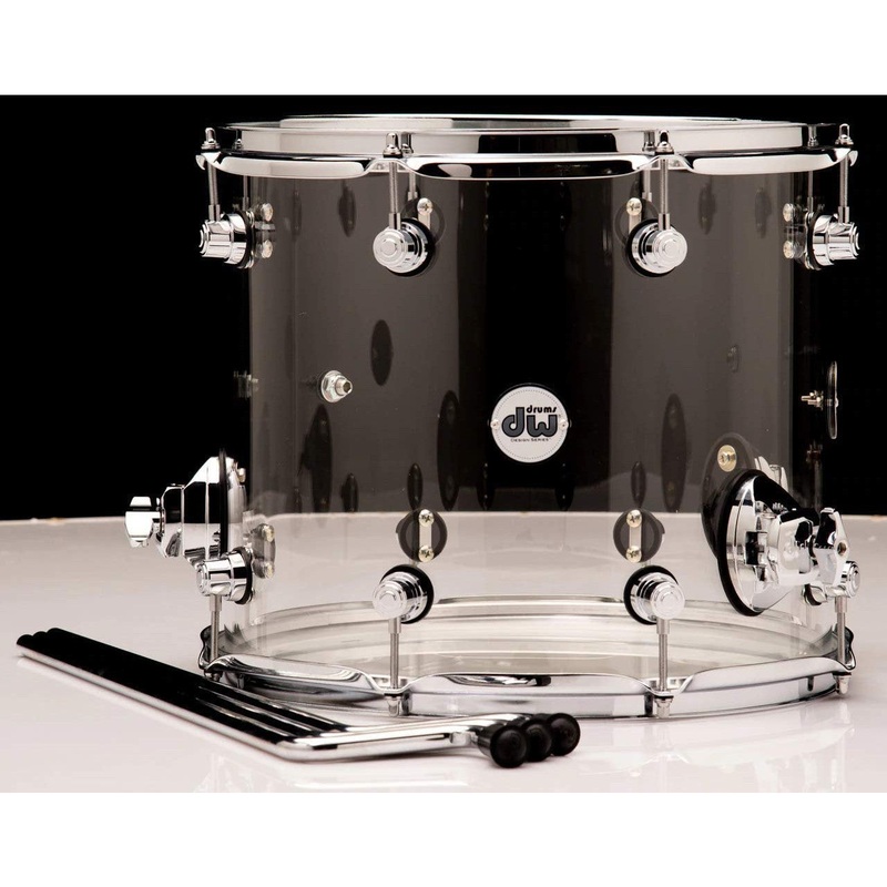 dw-drum-set-floor-tom-acrylic-ddac1214ttcl DW Drum Set Floor Tom, Acrylic (DDAC1214TTCL)