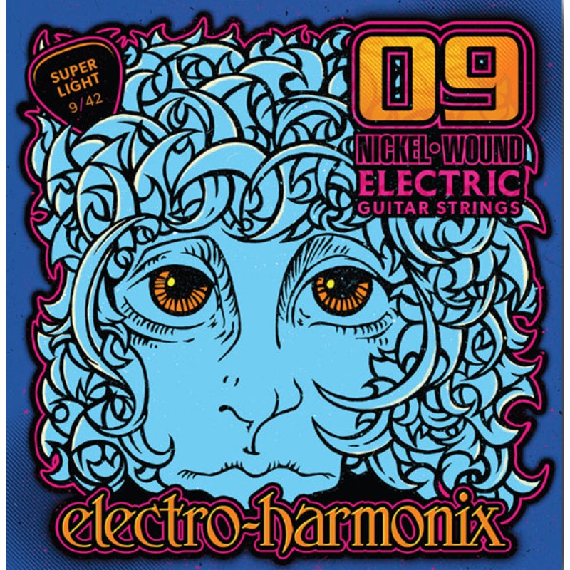 electro-harmonix-nickel-wound-electric-guitar-strings-942-super-light-gauge Electro-Harmonix Nickel Wound Electric Guitar Strings 942 Super Light Gauge