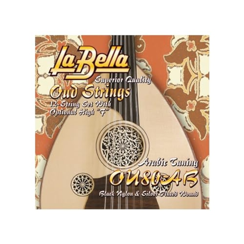 la-bella-ou80a-b-oud-strings-arabic-tuning-black-nylon La Bella OU80A-B Oud Strings, Arabic Tuning, Black Nylon