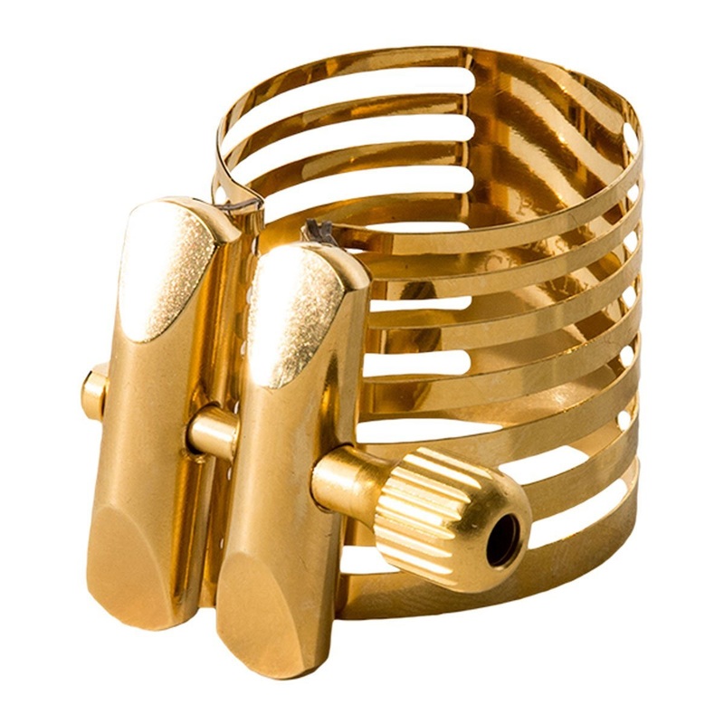 rovner-ligature-plastic-cap-for-tenor-standard-saxophone-platinum-gold-ligature-for-hard-rubber-mouthpiece-pg-2r Rovner Ligature & Plastic Cap for Tenor Standard Saxophone - Platinum Gold Ligature for Hard Rubber Mouthpiece (PG-2R)
