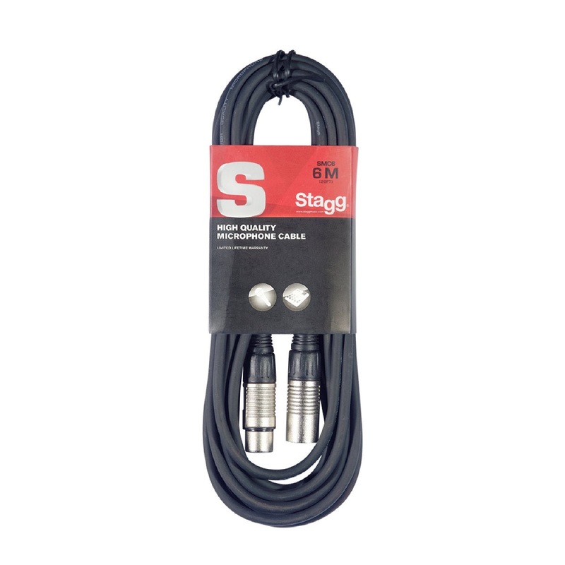 stagg-smc6-6-metre-standard-microphone-xlr-cable Stagg SMC6 6 Metre standard microphone XLR cable