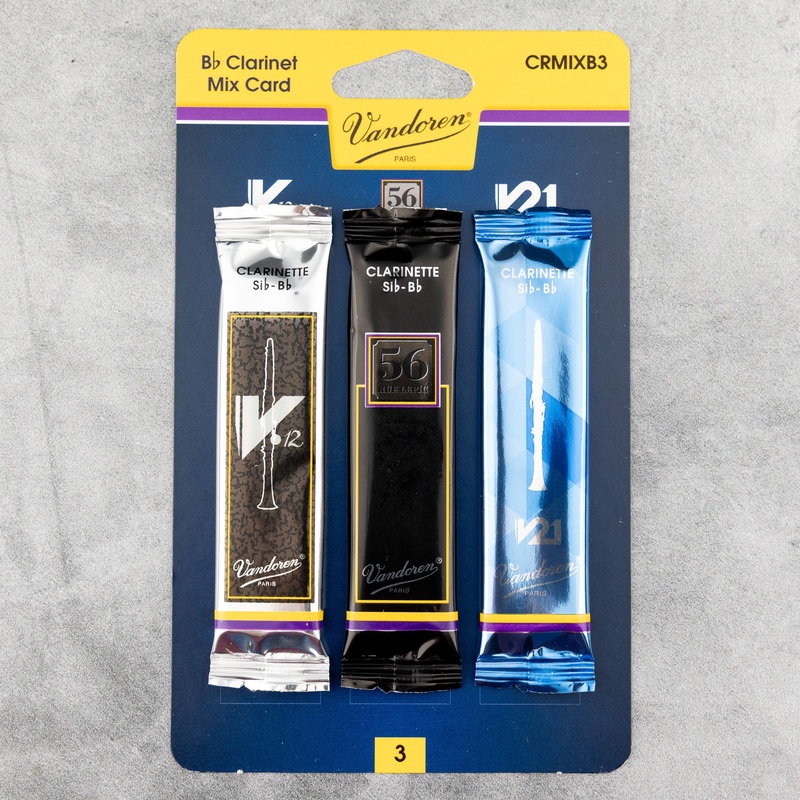 vandoren-bb-clarinet-mix-card-reed-variety-3-pack-strength-3 Vandoren Bb Clarinet Mix Card Reed Variety 3-Pack, Strength 3