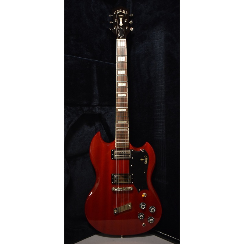 2012-guild-s-100-polara-cherry-red-mik-w-ohsc 2012 Guild S-100 Polara Cherry Red MIK w/OHSC
