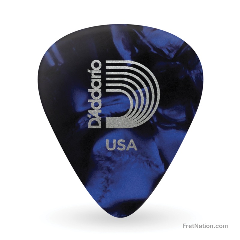 d-addario-classic-blue-pearl-celluloid-guitar-picks-25-pack-heavy-1cbup6-25 D'Addario Classic Blue Pearl Celluloid Guitar Picks, 25 pack, Heavy - 1CBUP6-25