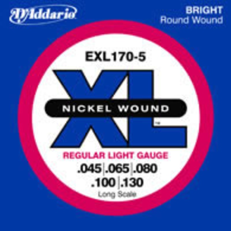 d-addario-exl-170-5-45-130-5-string-bass-guitar-string-set D'Addario EXL 170-5 45-130 5-String Bass Guitar String Set