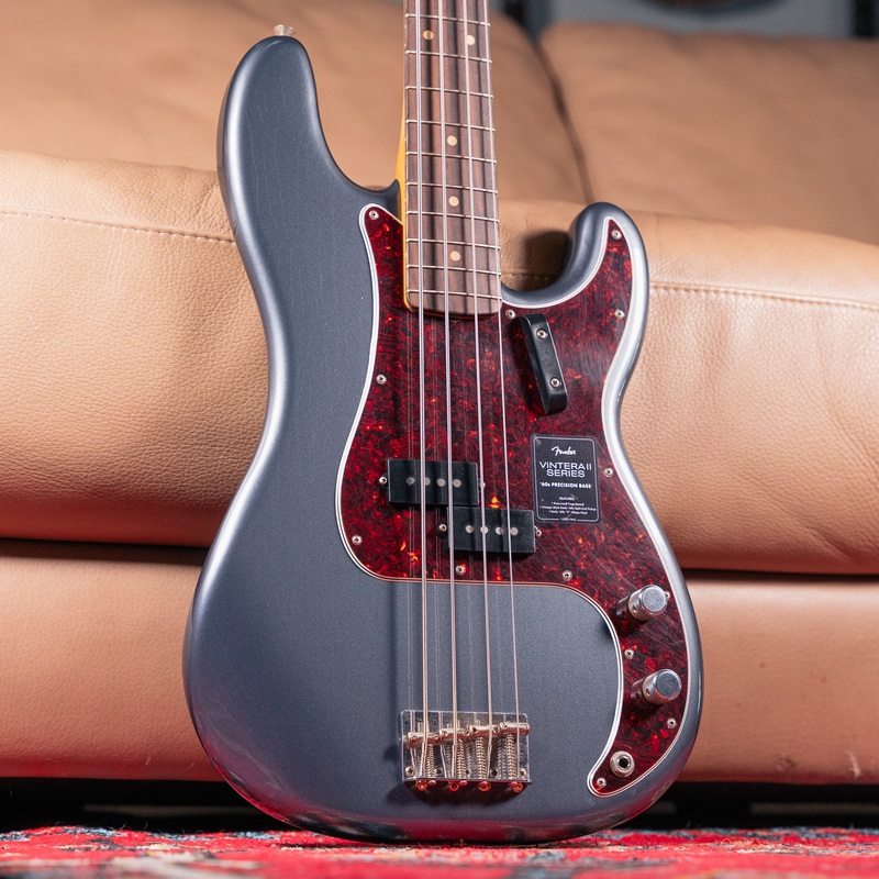 fender-ltd-vintera-ii-road-worn-p-bass-in-charcoal-frost-metallic Fender LTD Vintera II Road Worn P Bass in Charcoal Frost Metallic