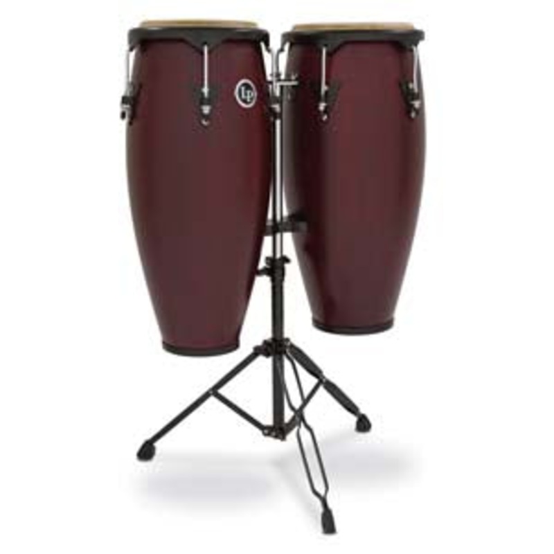 lp-city-series-conga-set-with-stand-10-and-11-inch-dark-wood LP City Series Conga Set with Stand 10 and 11 inch - Dark Wood