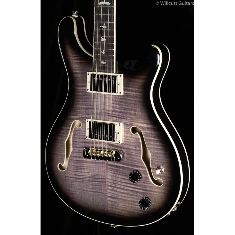 2020-prs-se-hollowbody-ii-maple-top-charcoal-burst 2020 PRS SE Hollowbody II Maple Top Charcoal Burst