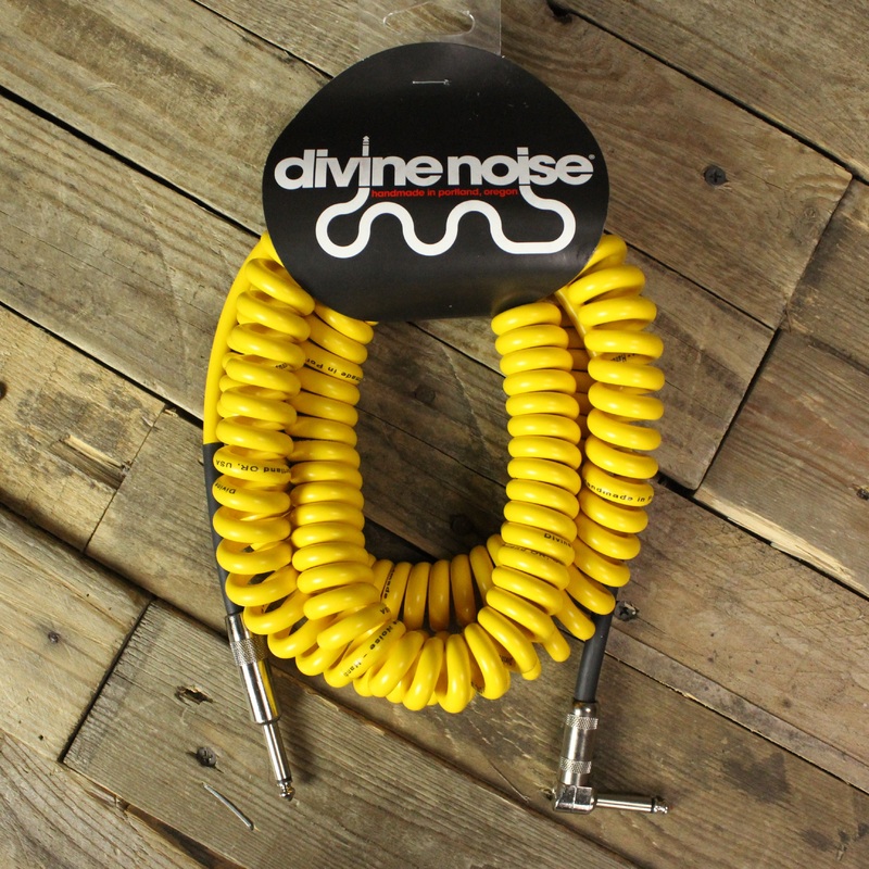 divine-noise-straight-to-right-angle-30ft-curly-instrument-cable-yellow Divine Noise Straight to Right Angle 30ft Curly Instrument Cable - Yellow