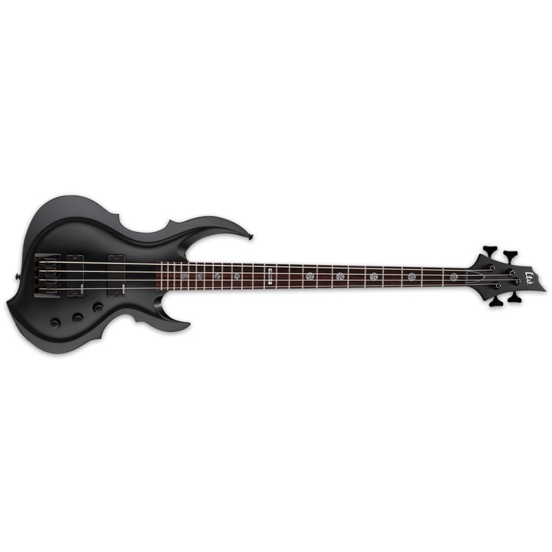 esp-ltd-tom-araya-signature-series-frx-electric-bass-black-satin-lta204frxblks ESP LTD Tom Araya Signature Series FRX Electric Bass Black Satin LTA204FRXBLKS