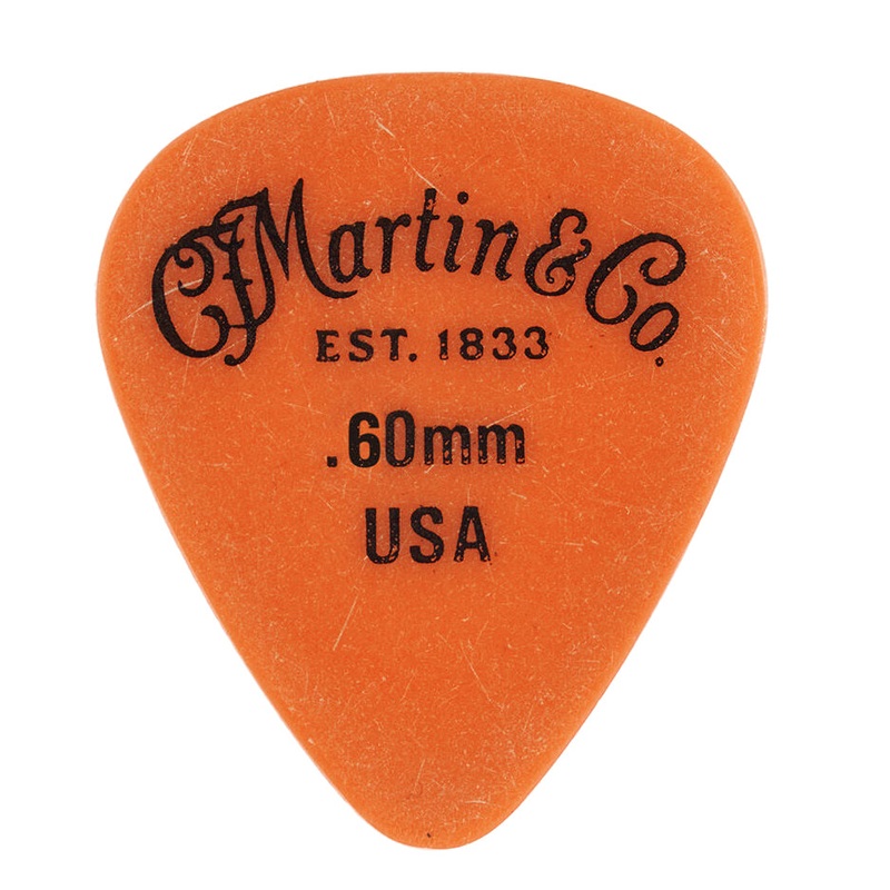 martin-delrin-guitar-picks-orange-60mm Martin Delrin Guitar Picks, Orange .60mm