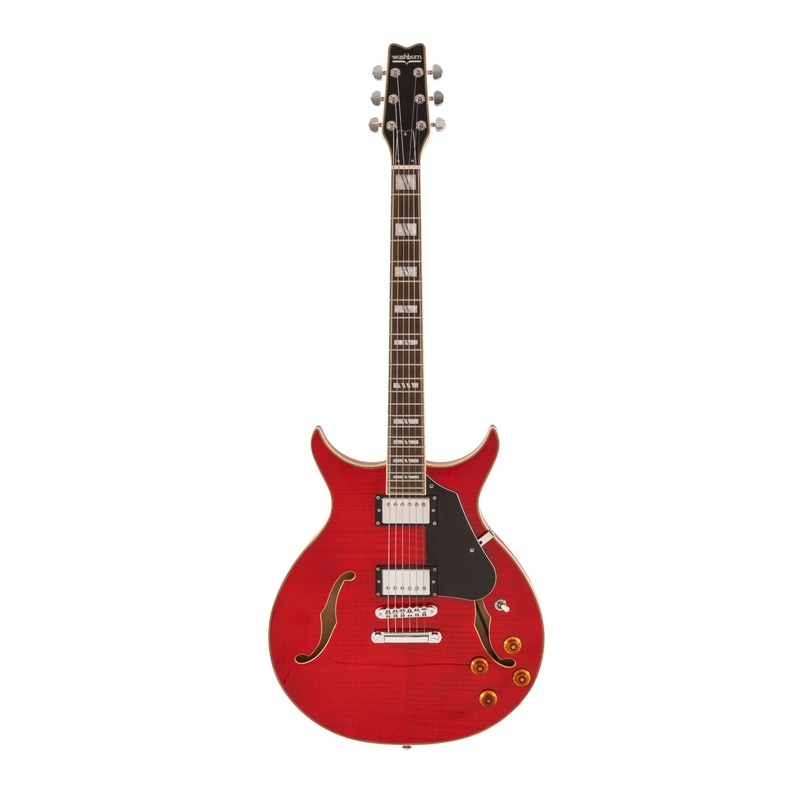 washburn-sh35tr-wing-series-semi-hollow-electric-guitar-trans-red Washburn SH35TR Wing Series Semi Hollow Electric Guitar Trans Red