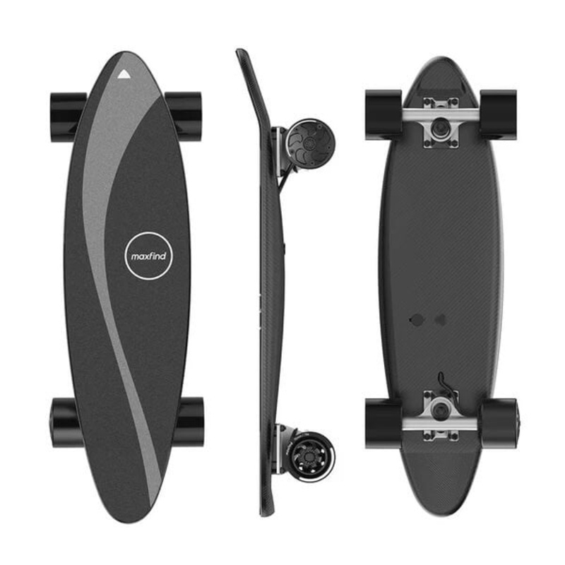 2026-maxfind-one-kids-small-portable-electric-skateboard-black 2026 Maxfind ONE Kids' Small Portable Electric Skateboard Black
