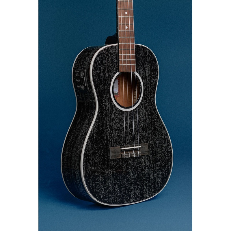 all-solid-salt-pepper-doghair-mahogany-baritone-ukulele All Solid Salt & Pepper Doghair Mahogany Baritone Ukulele