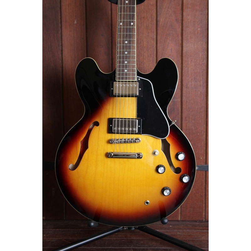 epiphone-es-335-semi-hollow-electric-guitar-vintage-sunburst Epiphone ES-335 Semi-Hollow Electric Guitar Vintage Sunburst