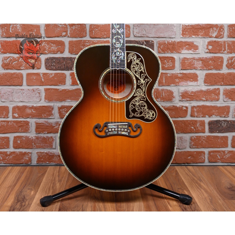 gibson-sj-200-custom-vine-sunburst-2002-w-ohsc Gibson SJ-200 Custom Vine Sunburst 2002 w/OHSC