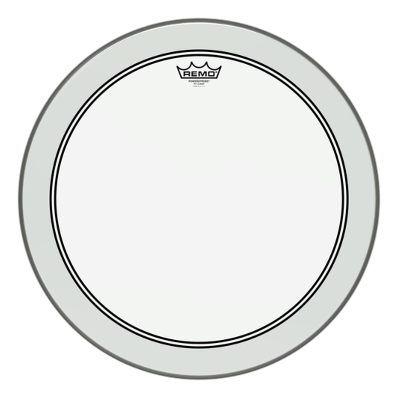 remo-p3-1318-c2-18-powerstroke-3-clear-bass-drumhead-with-2-5-inch-impact-pad REMO P3-1318-C2 18" Powerstroke 3 Clear Bass Drumhead with 2.5 inch Impact Pad