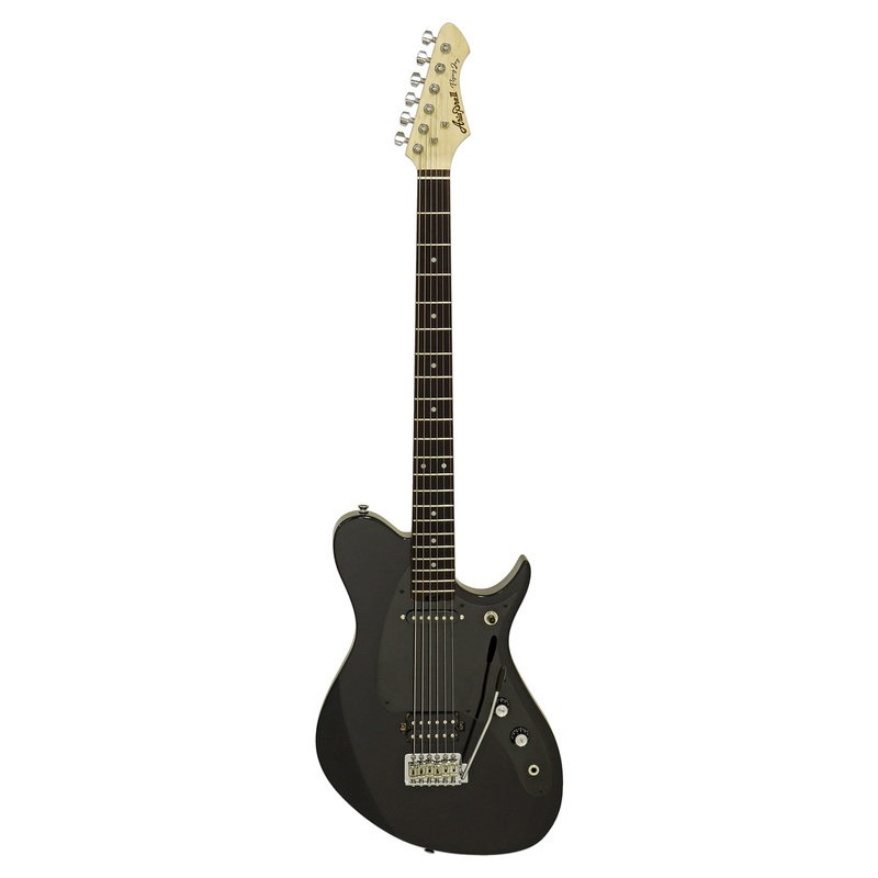 aria-b-tone-jet-baritone-electric-guitar-black Aria B'Tone - Jet Baritone Electric Guitar - Black