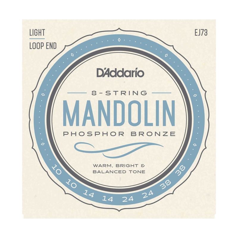 d-addario-ej73-phosphor-bronze-mandolin-strings-light D'Addario EJ73 Phosphor Bronze Mandolin Strings, Light