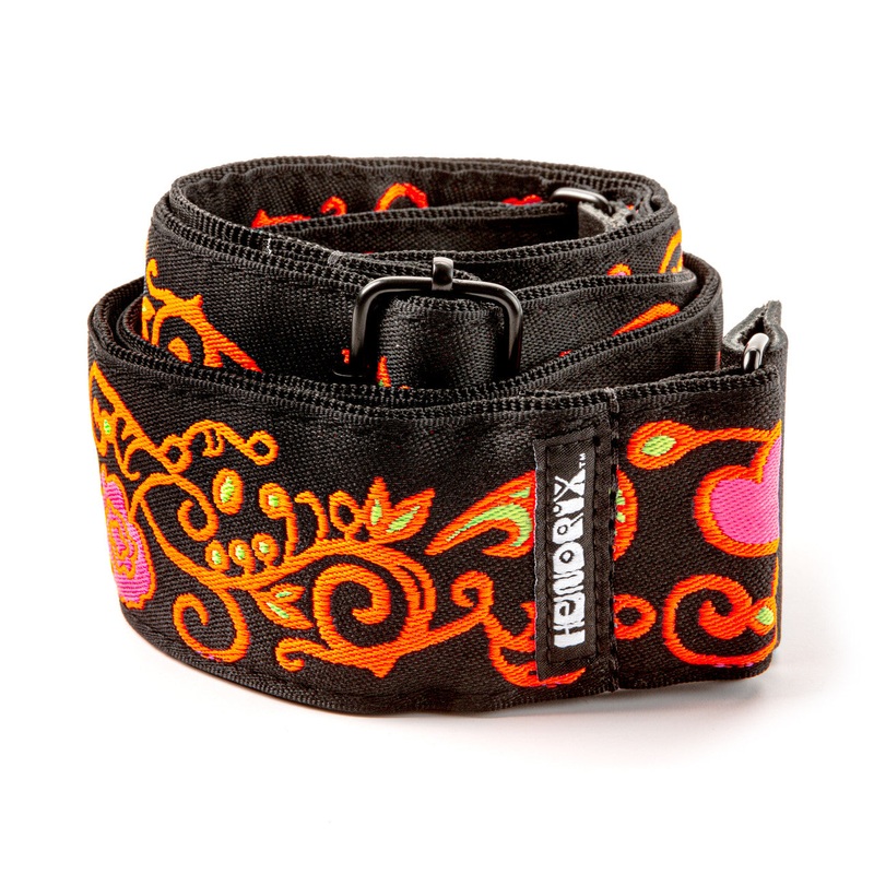 jim-dunlop-jh23-jimi-hendrix-guitar-strap-backlight-monterey-orange Jim Dunlop JH23 Jimi Hendrix Guitar Strap - Backlight Monterey Orange