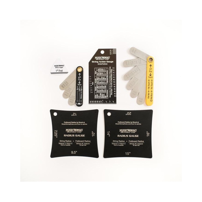 musicnomad-precision-setup-gauge-tool-kit-6-pack MusicNomad Precision Setup Gauge Tool Kit, 6-Pack