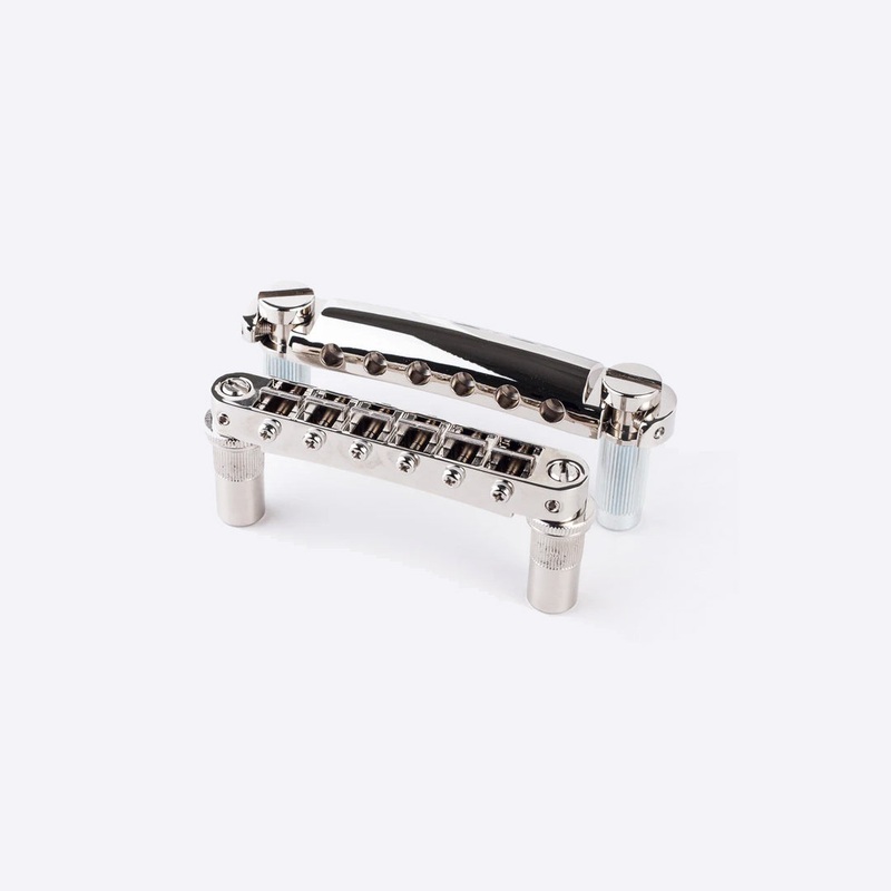 tonepros-large-metric-tuneomatic-and-tailpiece-set-nickel TonePros Large Metric Tuneomatic and Tailpiece Set Nickel