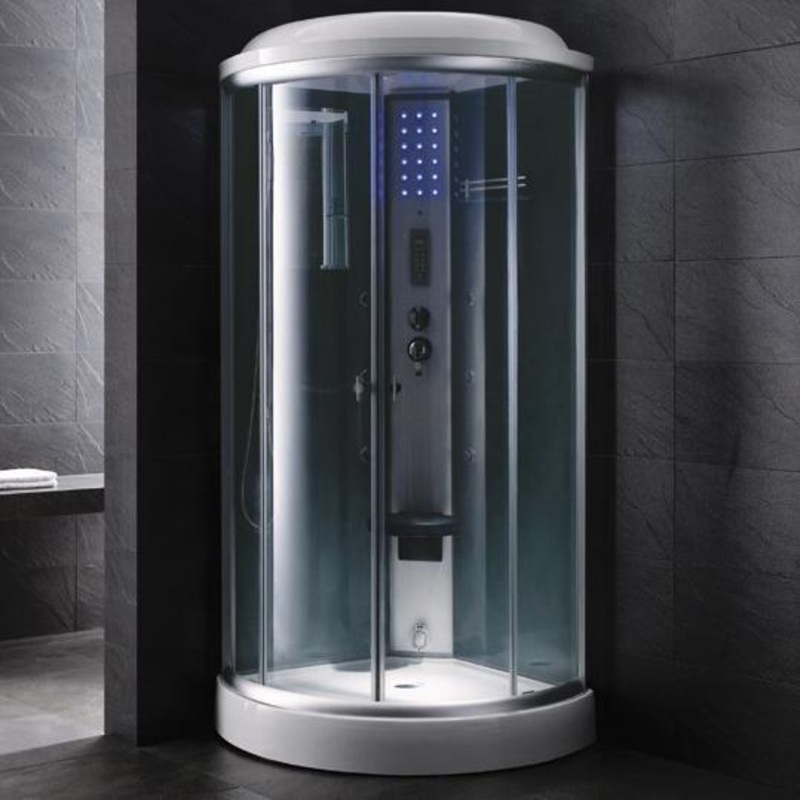 mesa-ws-9090k-clear-in-home-walk-in-steam-shower-36-l-x-36-w-x-85-h Mesa WS-9090K-Clear In-Home Walk-In Steam Shower 36"L x 36"W x 85"H