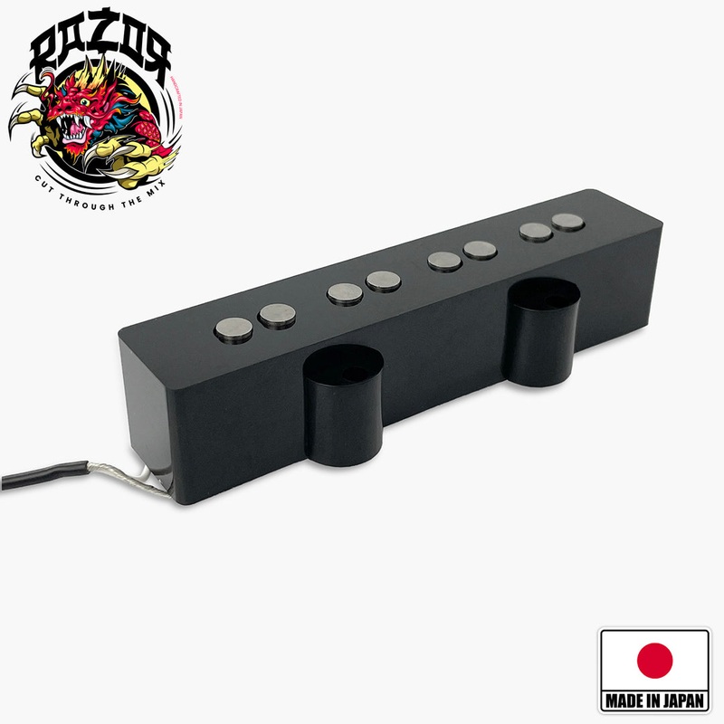 razor-mangetsu-full-moon-neck-pickup-for-jazz-bass-black Razor Mangetsu Full Moon Neck Pickup for Jazz Bass - Black