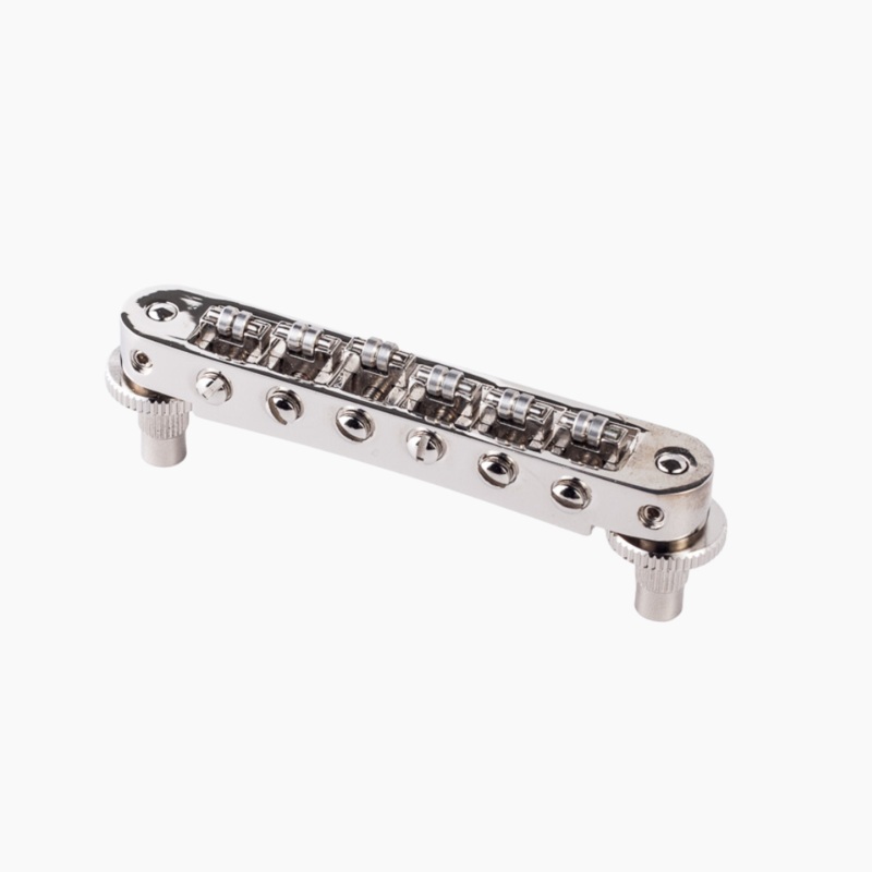 tonepros-nashville-style-roller-tunematic-bridge-nickel Tonepros Nashville Style Roller Tunematic Bridge Nickel