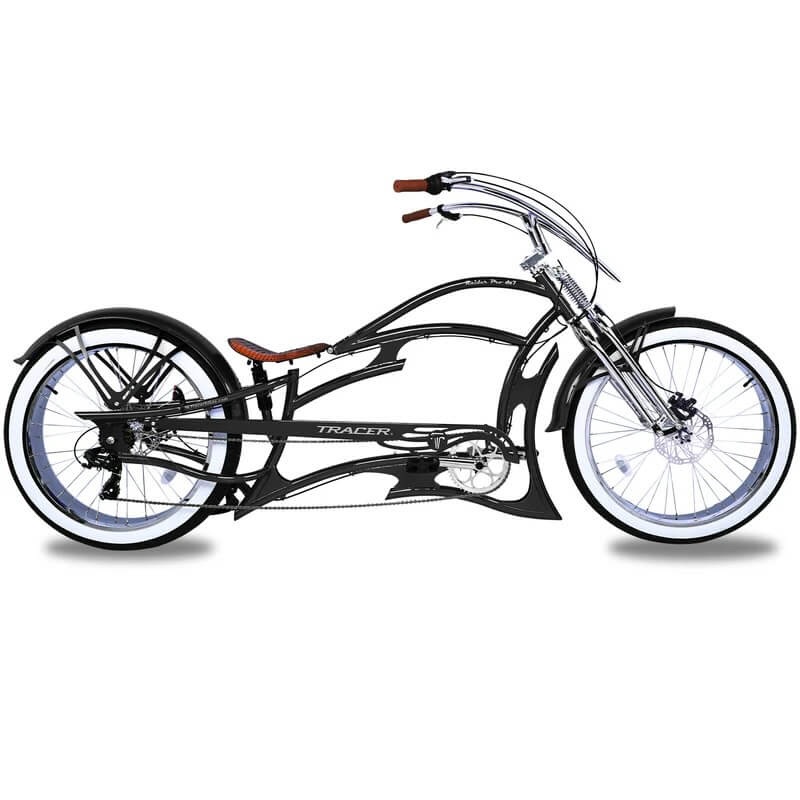 tracer-raider-pro-ds7-26-7-speed-chopper-stretch-fat-tire-beach-cruiser-bike-black Tracer RAIDER PRO DS7 26" 7 Speed Chopper Stretch Fat Tire Beach Cruiser Bike Black