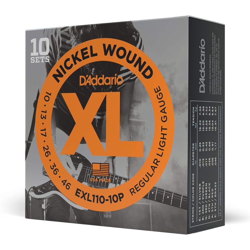 d-addario-electric-guitar-strings-10-pack-set-10-46-regular-light D'addario Electric Guitar Strings 10 Pack Set - 10-46 Regular Light