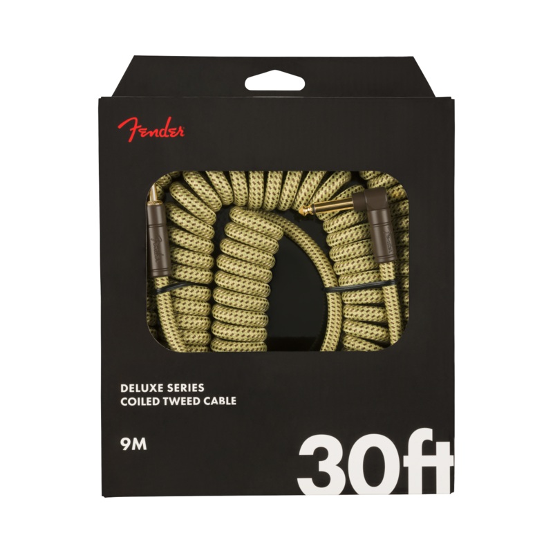 fender-deluxe-series-coil-instrument-cable-tweed Fender Deluxe Series Coil Instrument Cable, Tweed