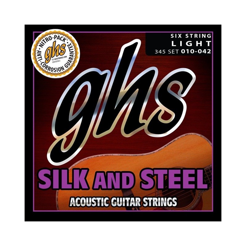 ghs-345-silk-steel-light-gauge-acoustic-guitar-strings GHS 345 Silk & Steel Light Gauge Acoustic Guitar Strings