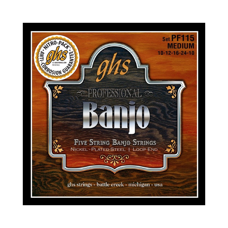 ghs-pf115-medium-gauge-nickel-plated-steel-5-string-banjo-strings GHS PF115 Medium Gauge Nickel Plated Steel 5-String Banjo Strings